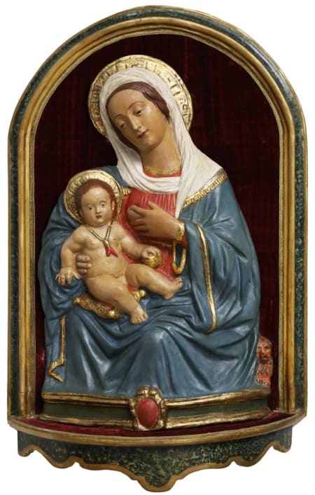 Scuola Napoli — Madonna con Bambino